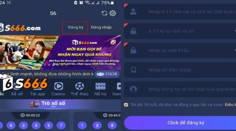 Cách đăng ký S666 trên điện thoại và máy tính đơn giản nhất