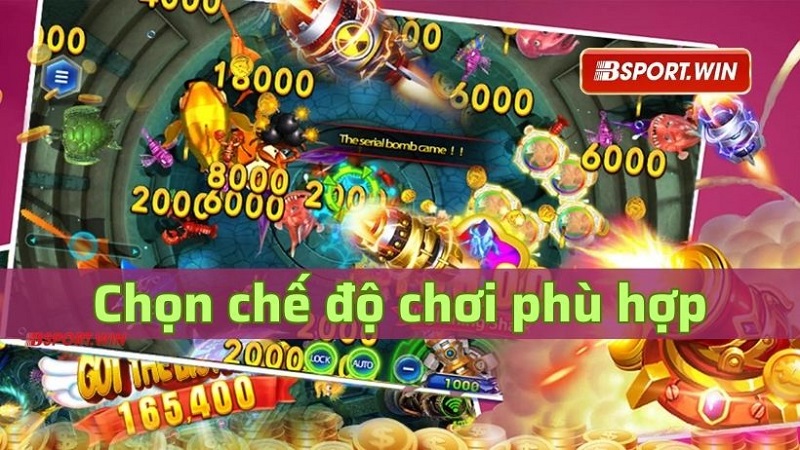 Bước 2: Lựa chọn chế độ chơi