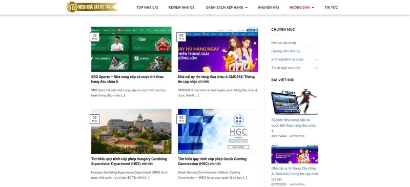 Ngoài ra, website này còn cung cấp nhiều thông tin hướng dẫn chi tiết và dễ hiểu về thị trường cá cược