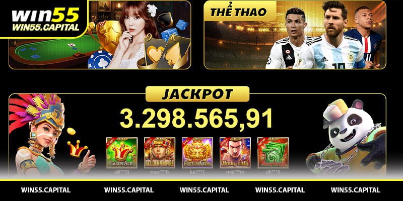 Các loại trò chơi phổ biến tại Win55