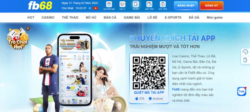 Cách tải app FB68