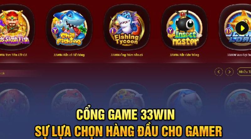 Cổng Game 33Win – Sự Lựa Chọn Hàng Đầu Cho Gamer