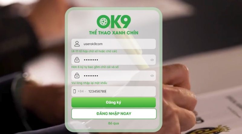 Ưu Đãi Đăng Ký OK9 – Đặc Quyền Dành Riêng Thành Viên Mới 2025